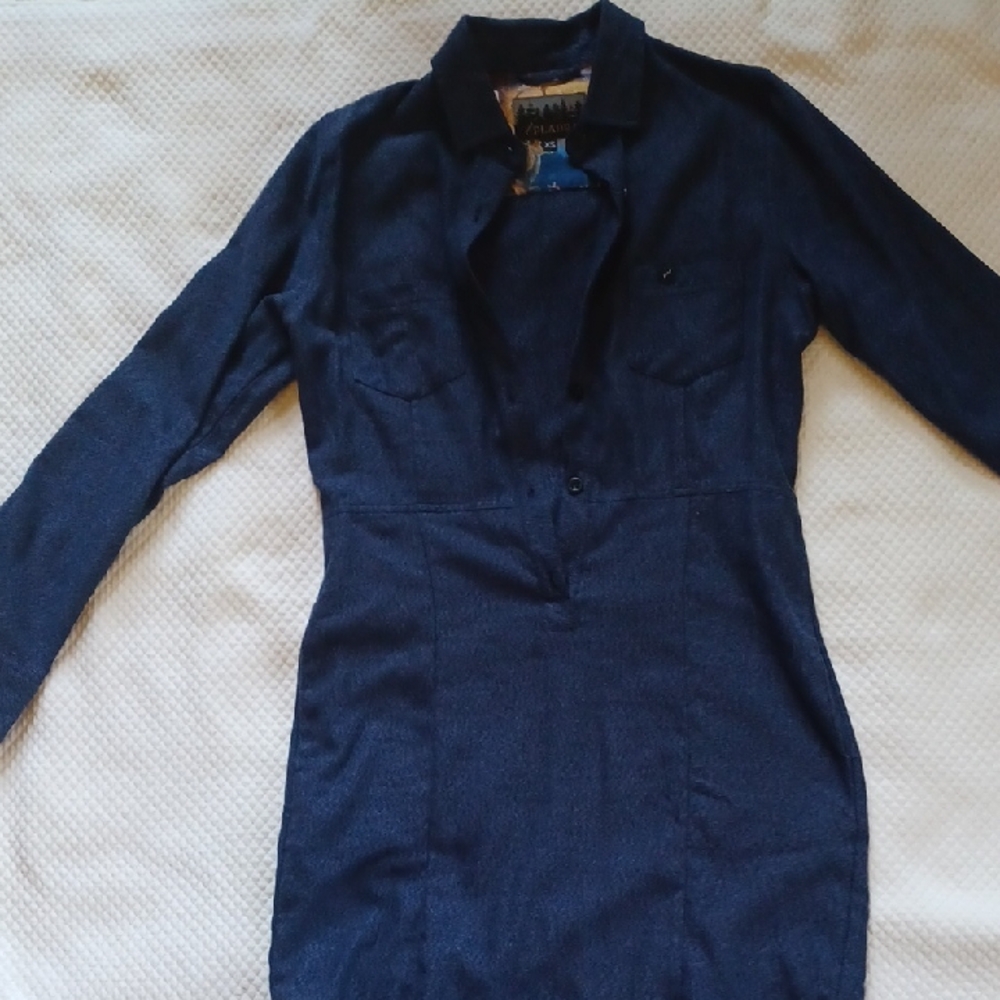 Pladra Flannel Long Sleeve Dress Size Xs